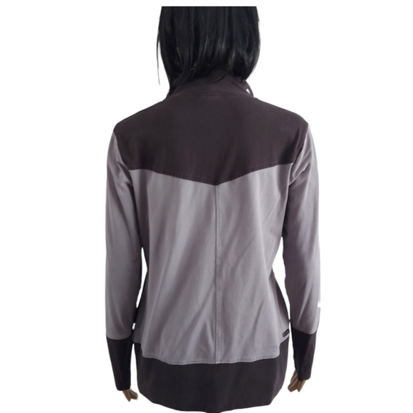 Schwiing Full zip athletic jacket. Black/ gray sweater, size L - Picture 4 of 10